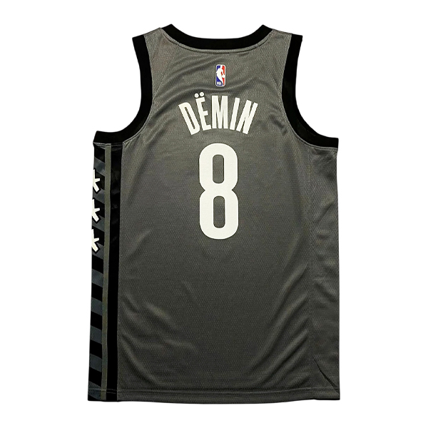 Баскетбольная джерси Егор Дёмин Brooklyn Nets Jordan Grey