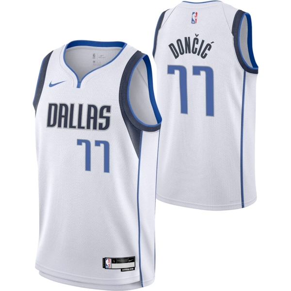 Баскетбольная джерси Luka Doncic 2021 Dallas Mavericks White Nike