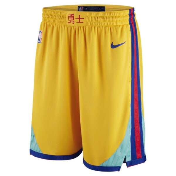 Баскетбольные шорты Golden State Warriors Bay City Edition Swingman Yellow