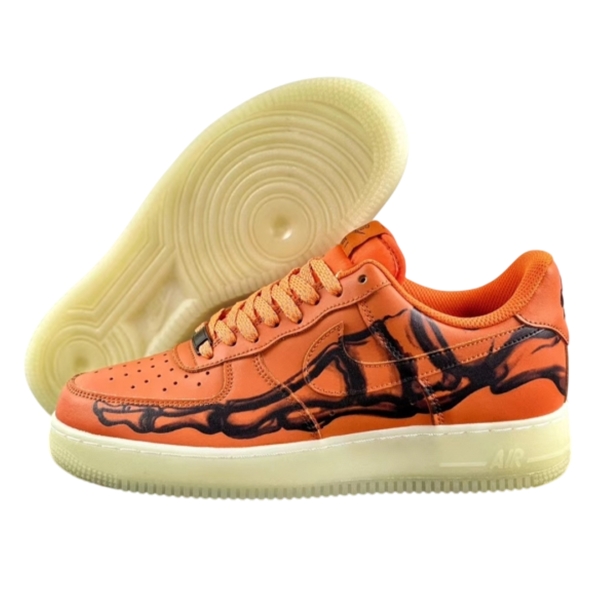 Nike Air Force 1 Orange Skeleton